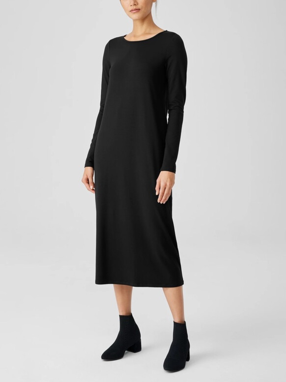 Eileen Fisher  Long-Sleeve Midi Dress